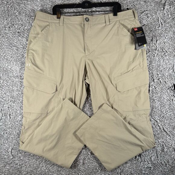 Under Armour Other - Under Armour Storm Cargo Pants Men’s Size 40/30 Beige Hydrofuge Water Resistant